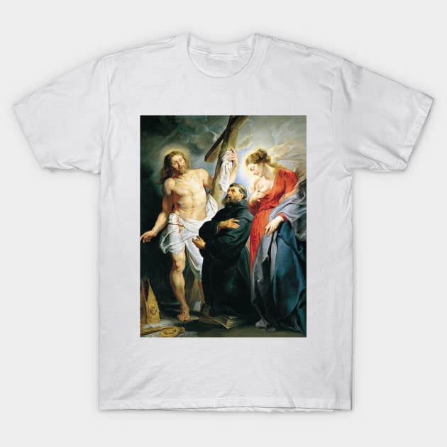 St. Augustine between Christ and the Virgin by Peter Paul Rubens T-Shirt by Classic Art Stall